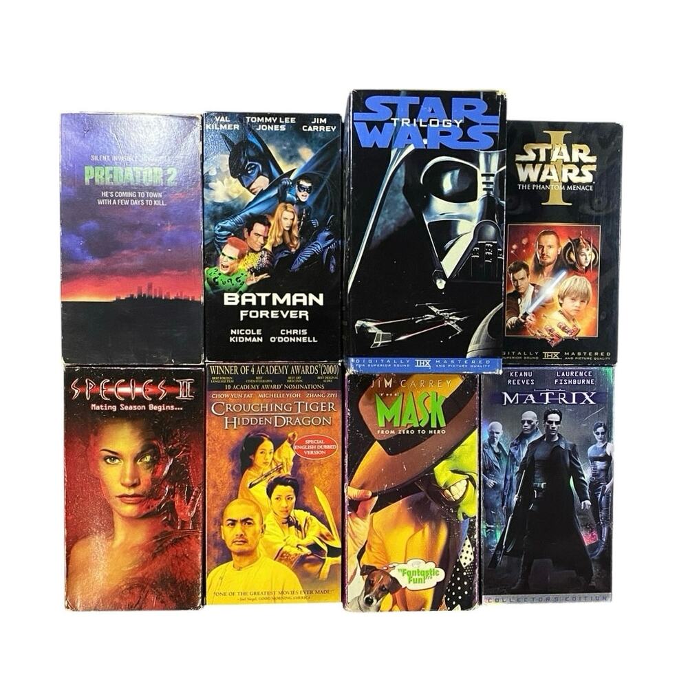 Vintage Action / Sci-fi / Thriller VHS Movie Lot